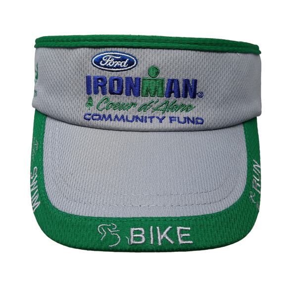 Ironman Community Fund Swim Bike Run Fitted Visor Hat Multicolor One Size - Picture 1 of 10
